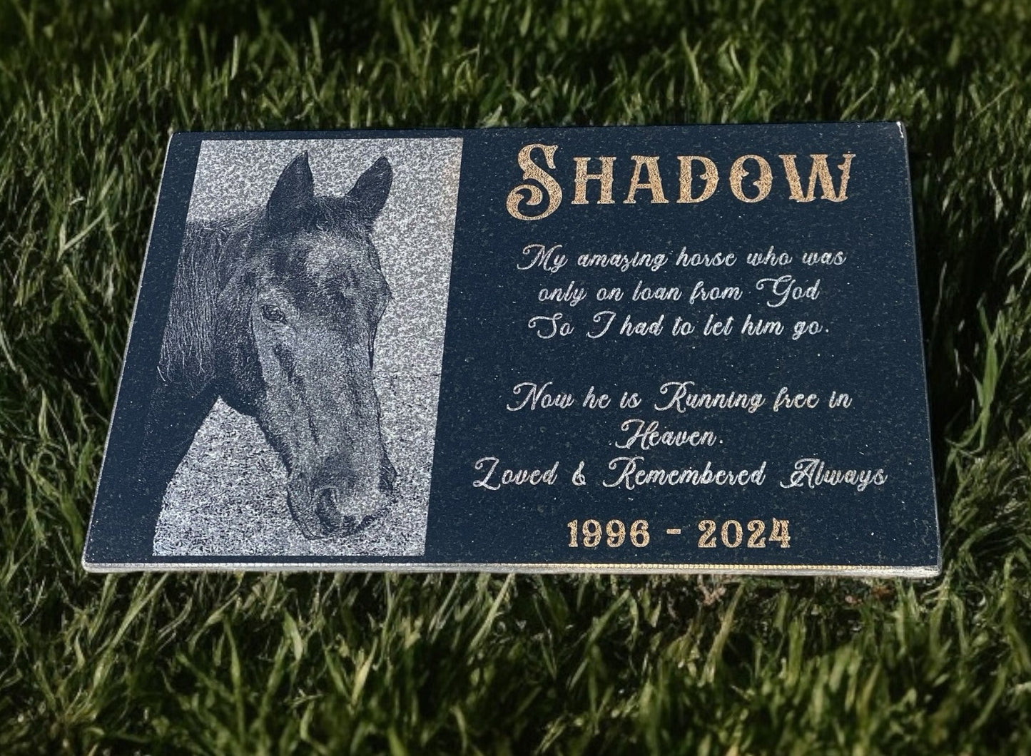 Equine Memorial Marker