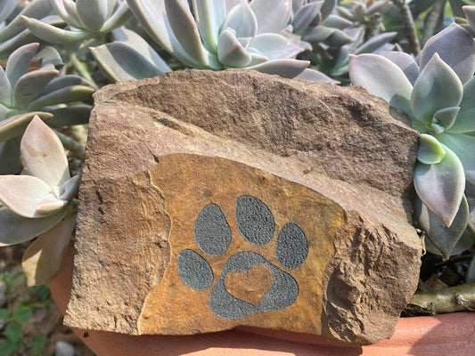 Natural Slate Stone Memorial for pets