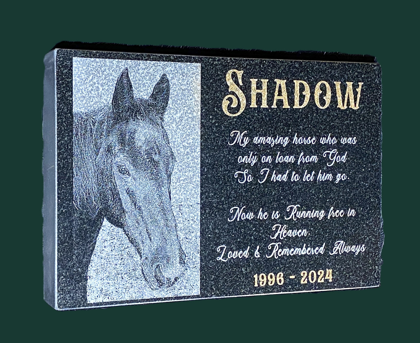 Equine Memorial Marker